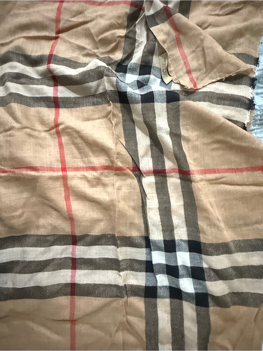 Burberry lightweight Giant Check scarf